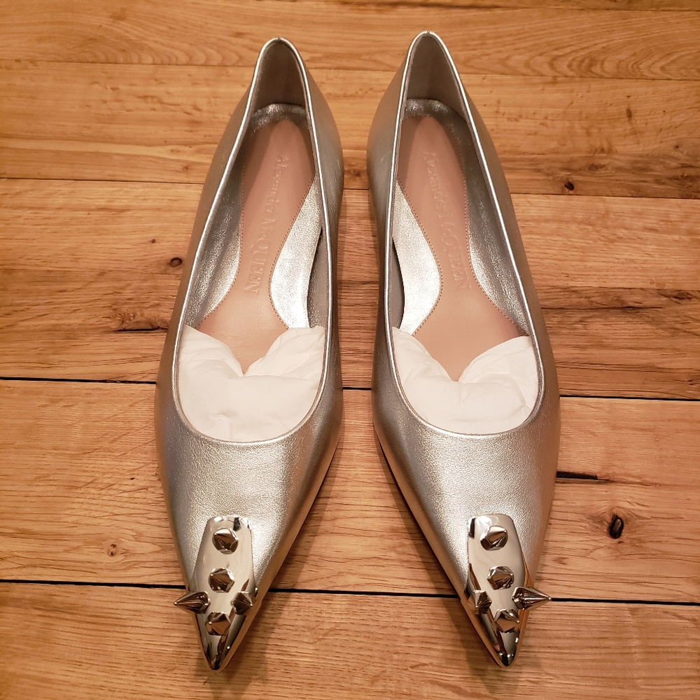 Alexander McQueen Punk Spike Ballerina Flat